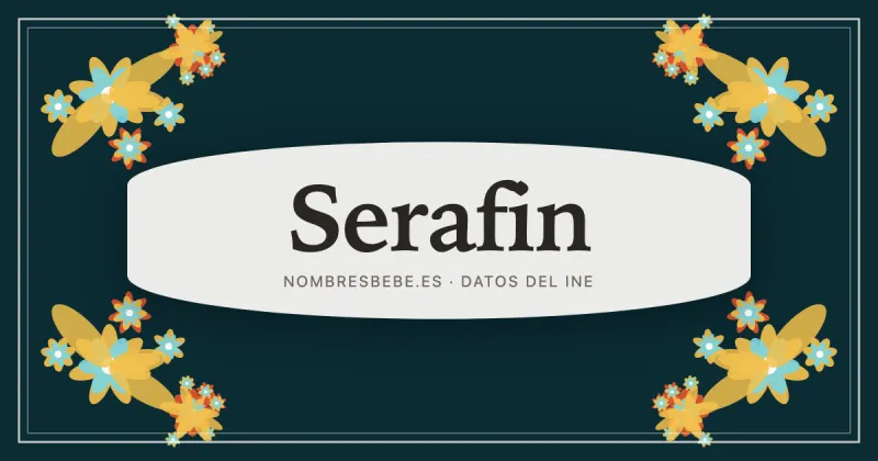 Serafin, en una estampa ornamental de nombresbebe.es