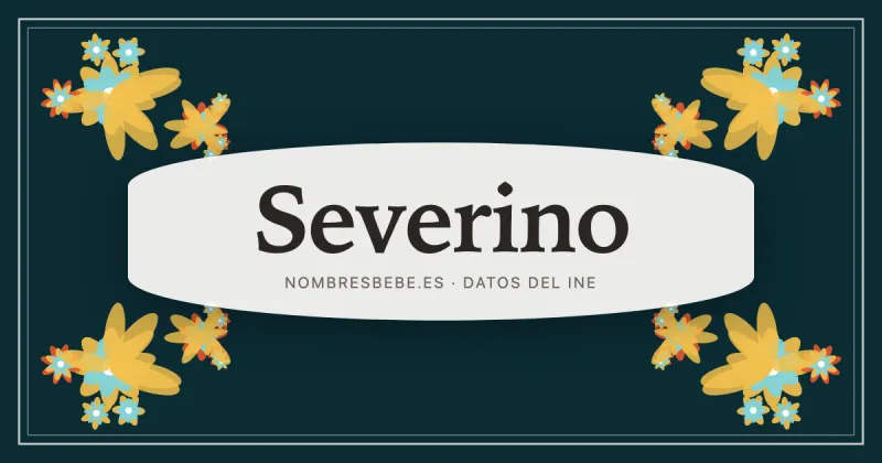 Severino, en una estampa ornamental de nombresbebe.es