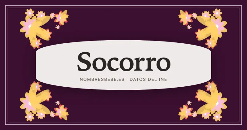 Socorro, en una estampa ornamental de nombresbebe.es
