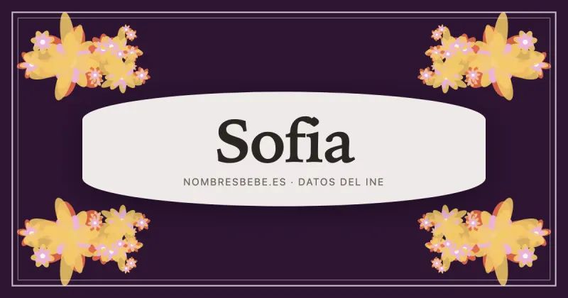 Sofia, en una estampa ornamental de nombresbebe.es