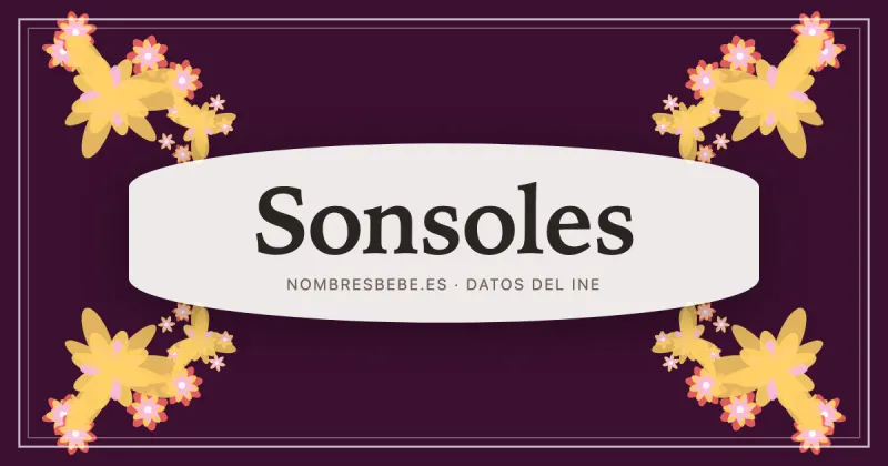 Sonsoles, en una estampa ornamental de nombresbebe.es