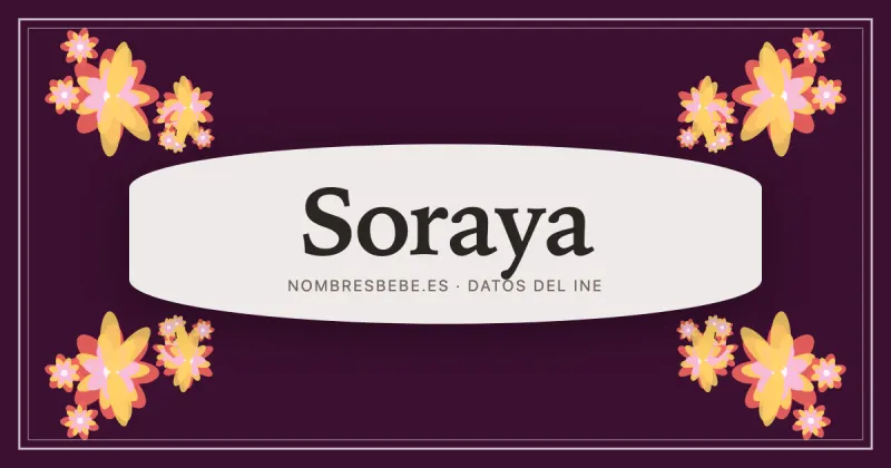 Soraya, en una estampa ornamental de nombresbebe.es