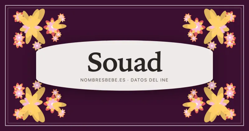 Souad, en una estampa ornamental de nombresbebe.es