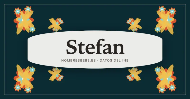 Stefan, en una estampa ornamental de nombresbebe.es
