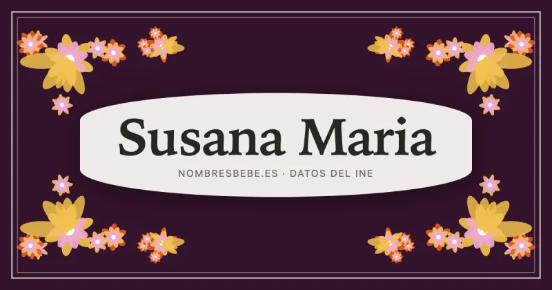 Susana Maria, en una estampa ornamental de nombresbebe.es