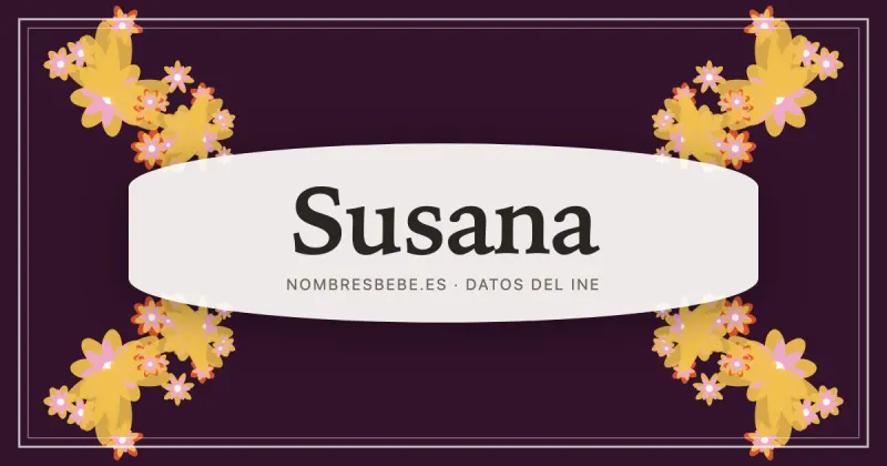 Susana, en una estampa ornamental de nombresbebe.es