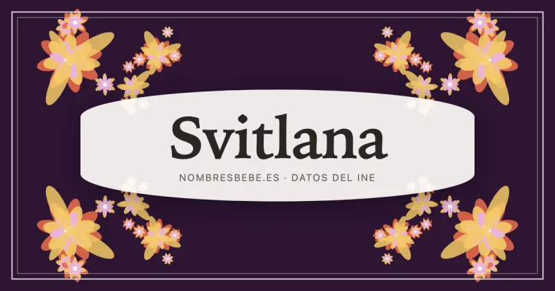 Svitlana, en una estampa ornamental de nombresbebe.es