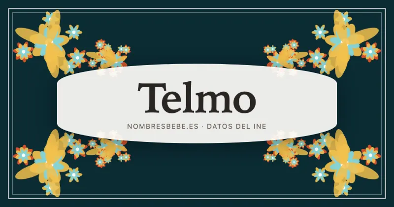 Telmo, en una estampa ornamental de nombresbebe.es
