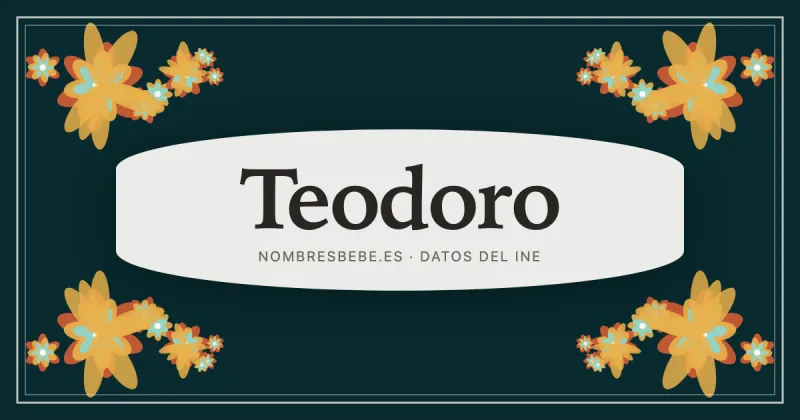 Teodoro, en una estampa ornamental de nombresbebe.es