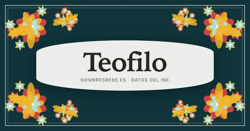 Teofilo, en una estampa ornamental de nombresbebe.es