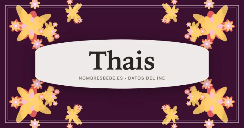 Thais, en una estampa ornamental de nombresbebe.es