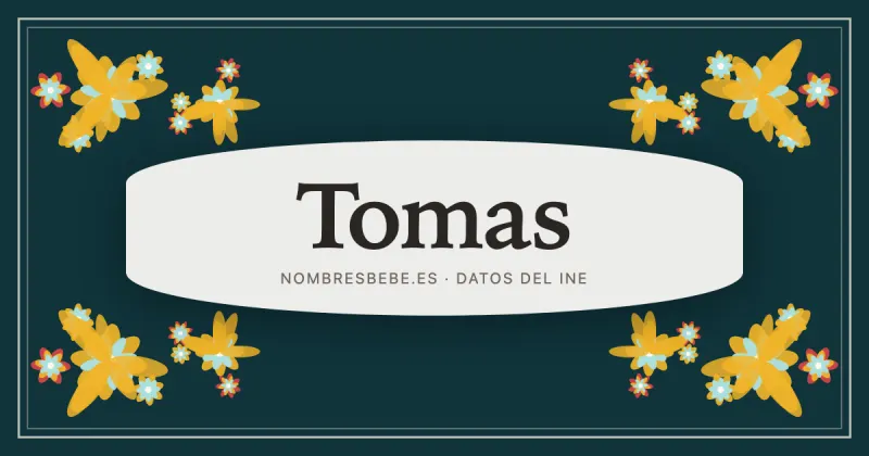 Tomas, en una estampa ornamental de nombresbebe.es