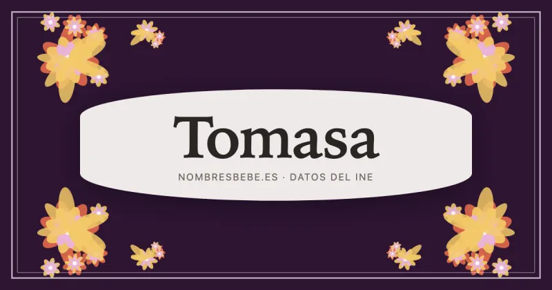 Tomasa, en una estampa ornamental de nombresbebe.es