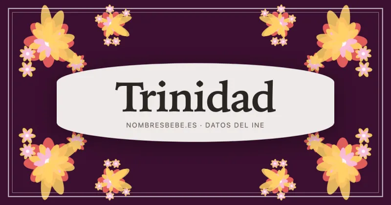 Trinidad, en una estampa ornamental de nombresbebe.es