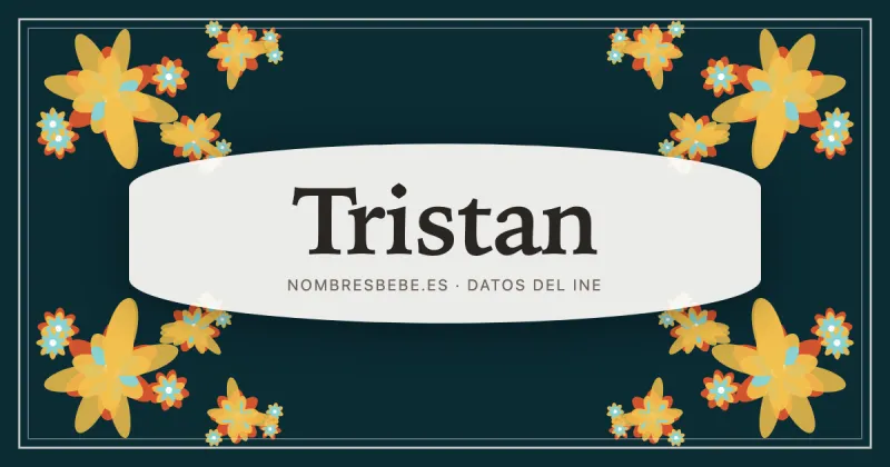 Tristan, en una estampa ornamental de nombresbebe.es