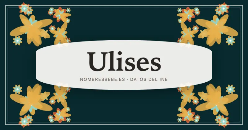Ulises, en una estampa ornamental de nombresbebe.es