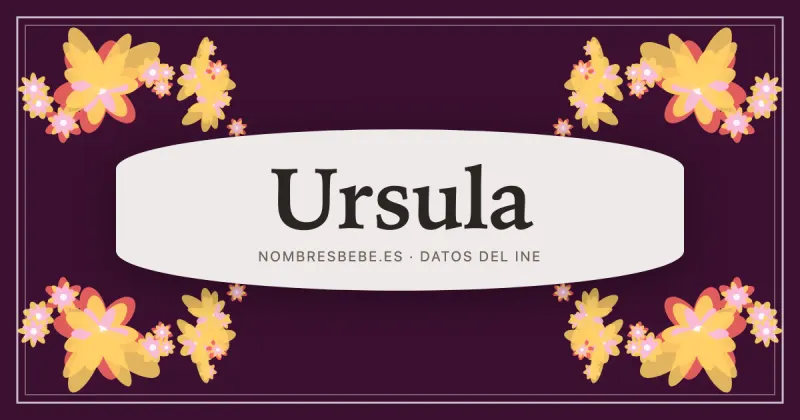 Ursula, en una estampa ornamental de nombresbebe.es