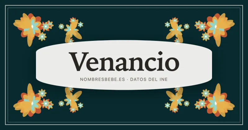 Venancio, en una estampa ornamental de nombresbebe.es