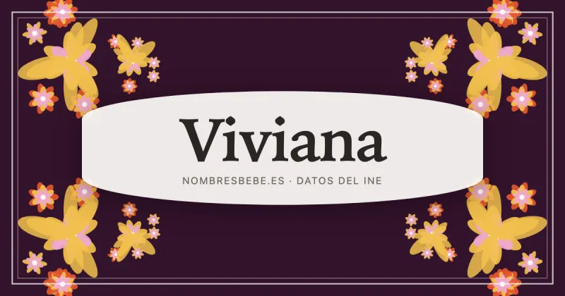 Viviana, en una estampa ornamental de nombresbebe.es