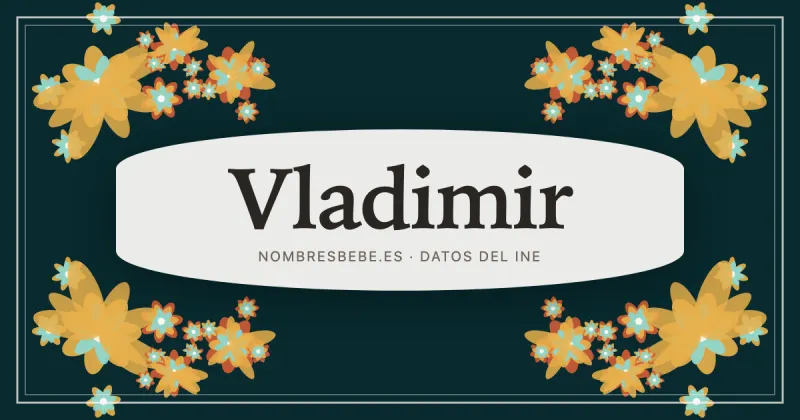 Vladimir, en una estampa ornamental de nombresbebe.es