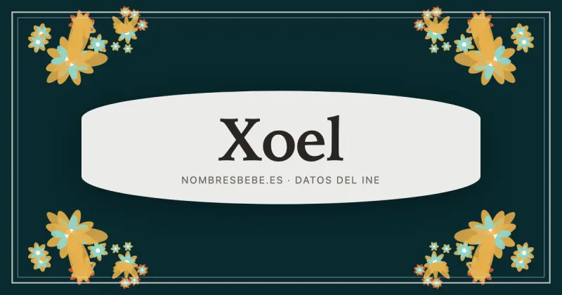 Xoel, en una estampa ornamental de nombresbebe.es