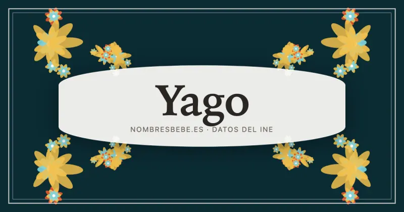 Yago, en una estampa ornamental de nombresbebe.es