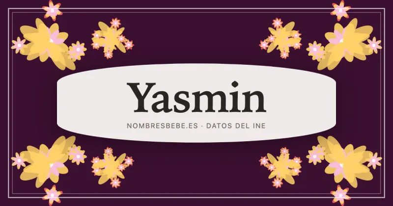 Yasmin, en una estampa ornamental de nombresbebe.es