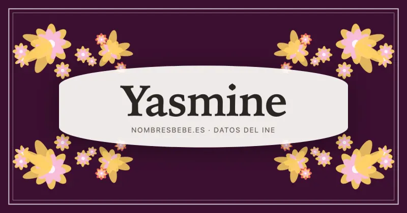 Yasmine, en una estampa ornamental de nombresbebe.es