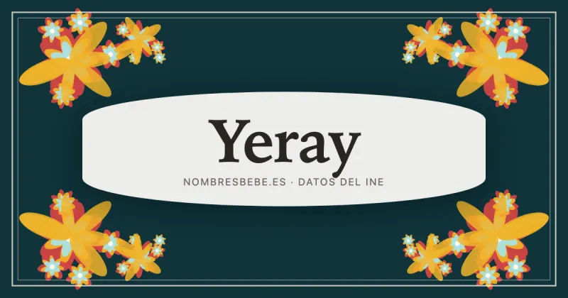 Yeray, en una estampa ornamental de nombresbebe.es