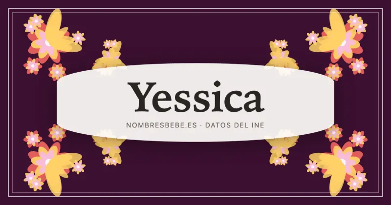 Yessica, en una estampa ornamental de nombresbebe.es