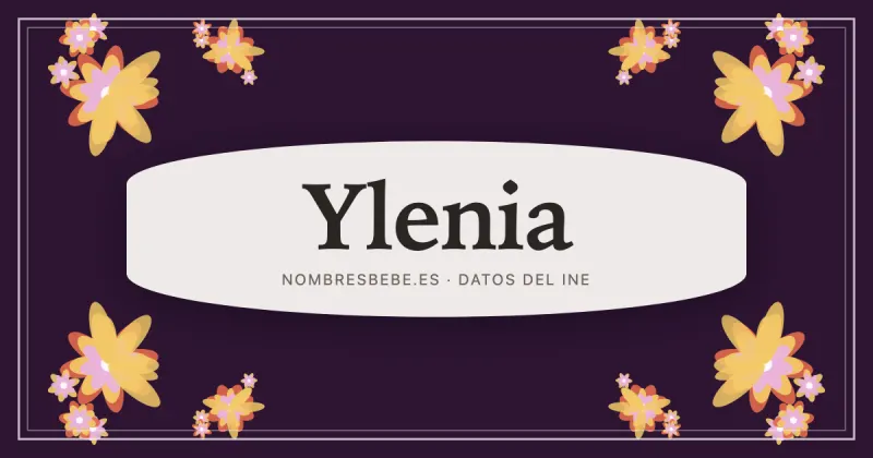 Ylenia, en una estampa ornamental de nombresbebe.es