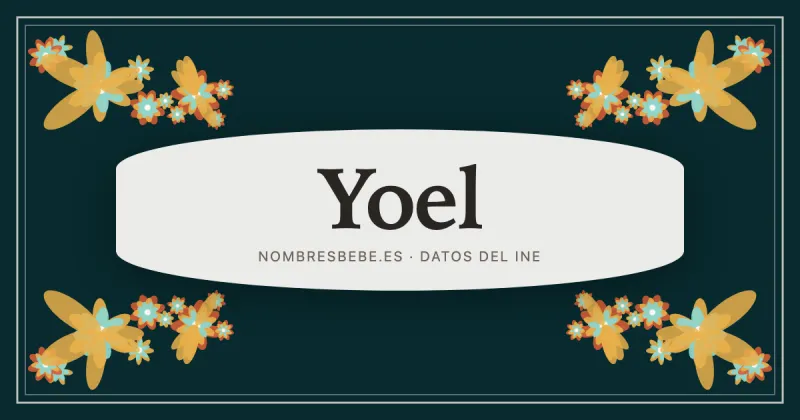 Yoel, en una estampa ornamental de nombresbebe.es