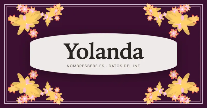 Yolanda, en una estampa ornamental de nombresbebe.es
