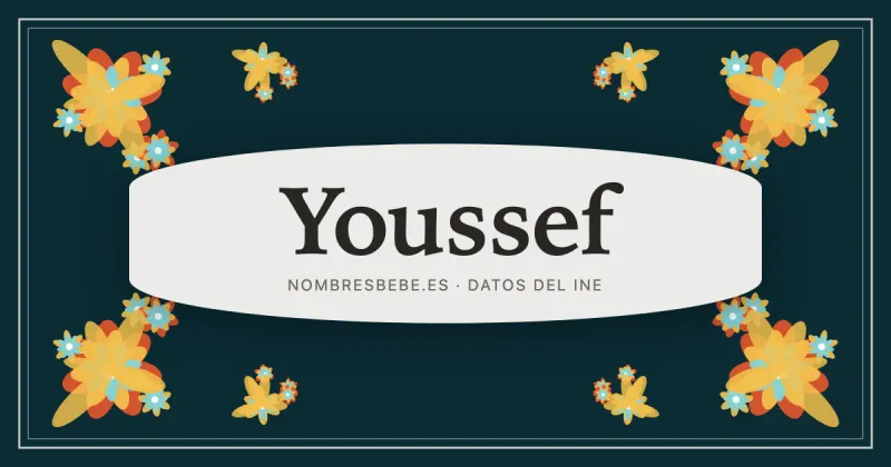 Youssef, en una estampa ornamental de nombresbebe.es