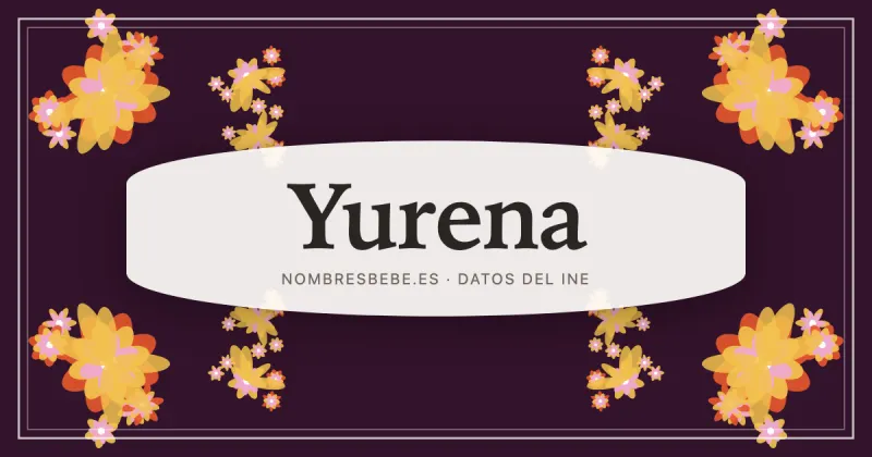 Yurena, en una estampa ornamental de nombresbebe.es